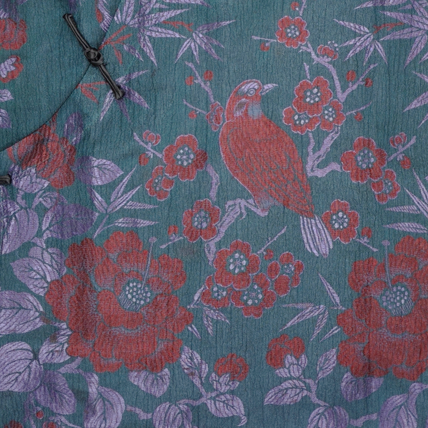 Gambiered Canton Silk Top