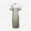 Stand-up collar short-sleeved cheongsam