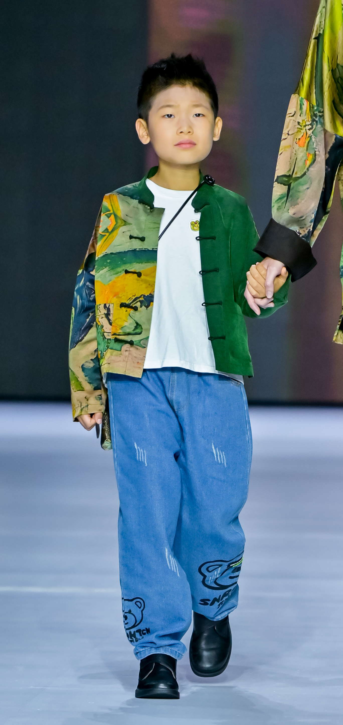 Original Gambiered Canton Silk Patchwork Chinese Shirt Series
