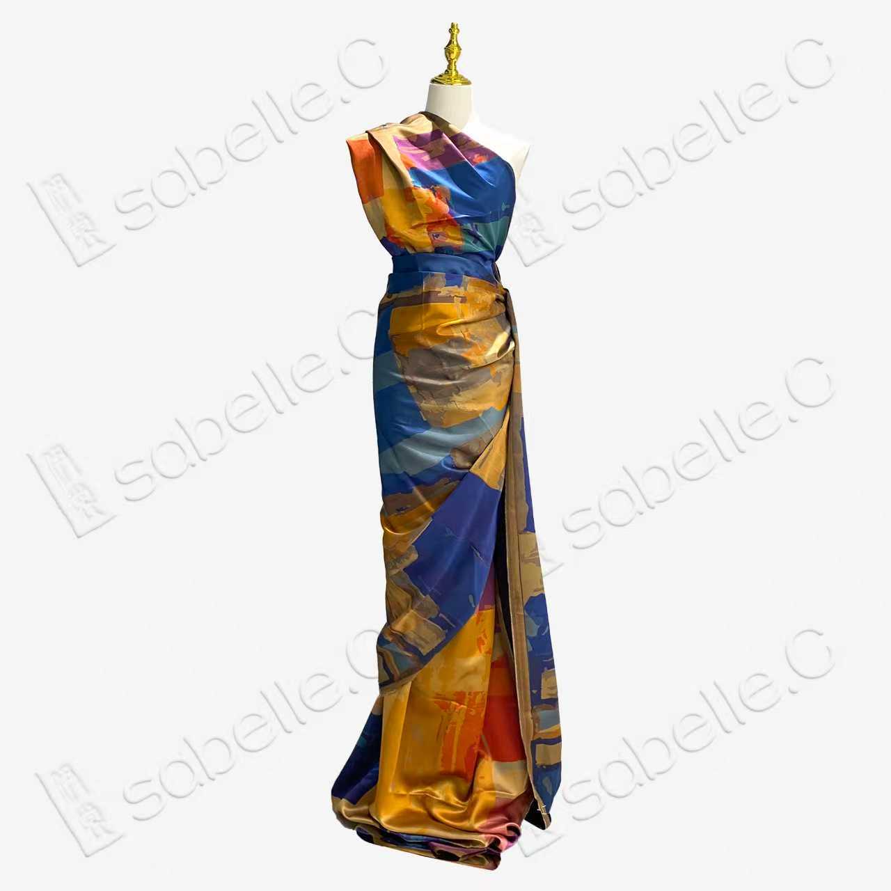 Heavyweight Silk Gambiered Canton Silk Fabric (Original Design)