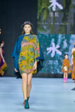 Original Gambiered Canton Silk Patchwork Cape Qipao