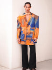 Original Satin Gambiered Canton Silk Handmade Blazer