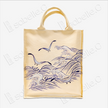 Wave & Seagull Print Kesi-Weave Tote Bag