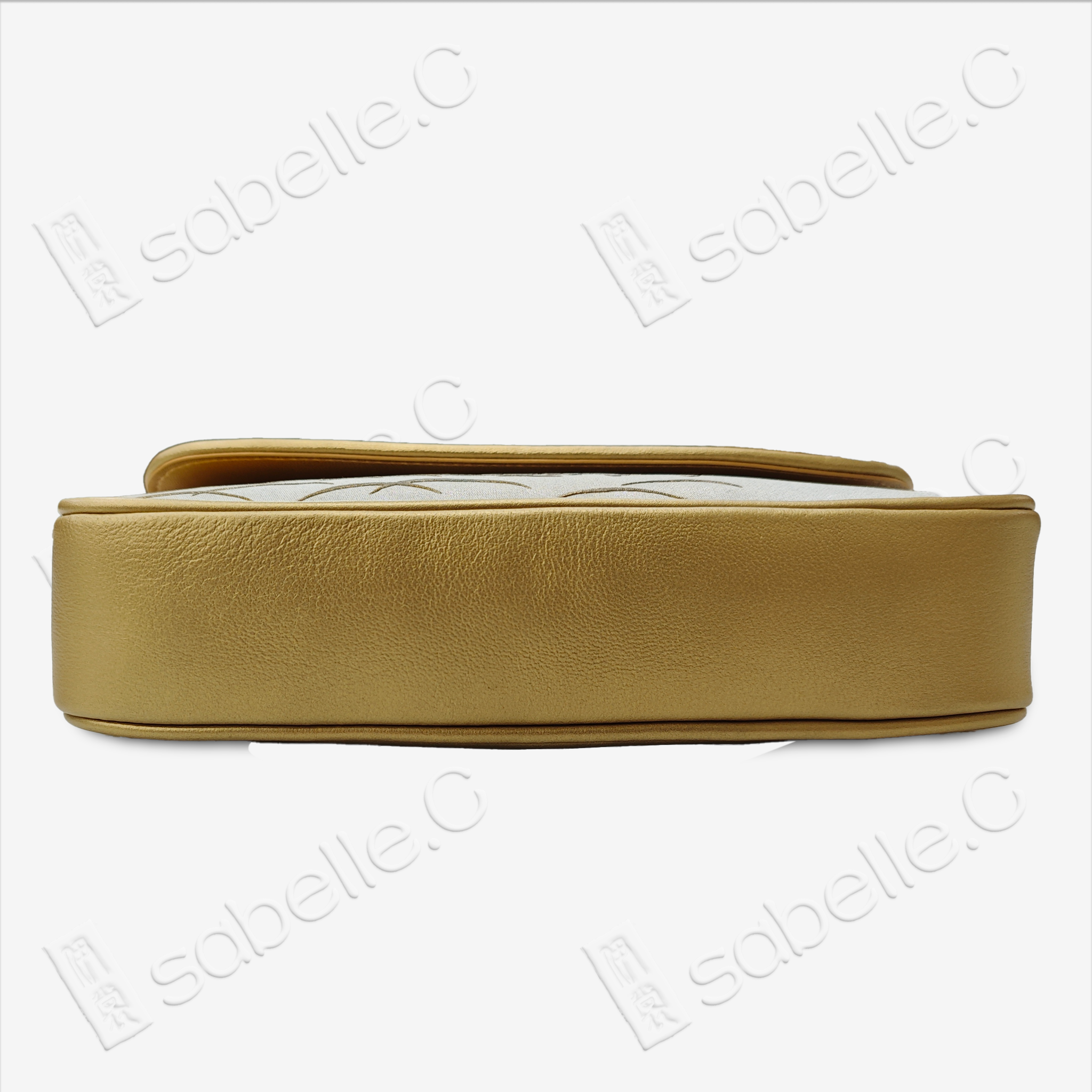 Genuine Cowhide Clutch with tTang Brocade