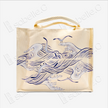 Wave & Seagull Print Kesi-Weave Bag