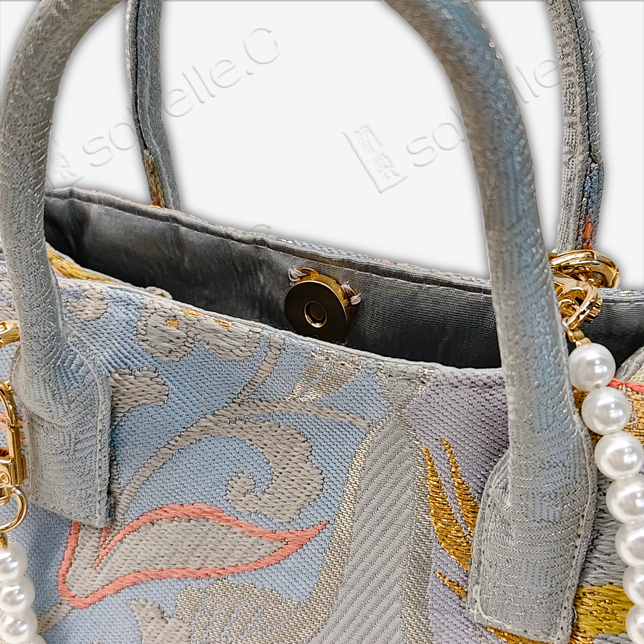 Tang Brocade bag (inside fabric silk)