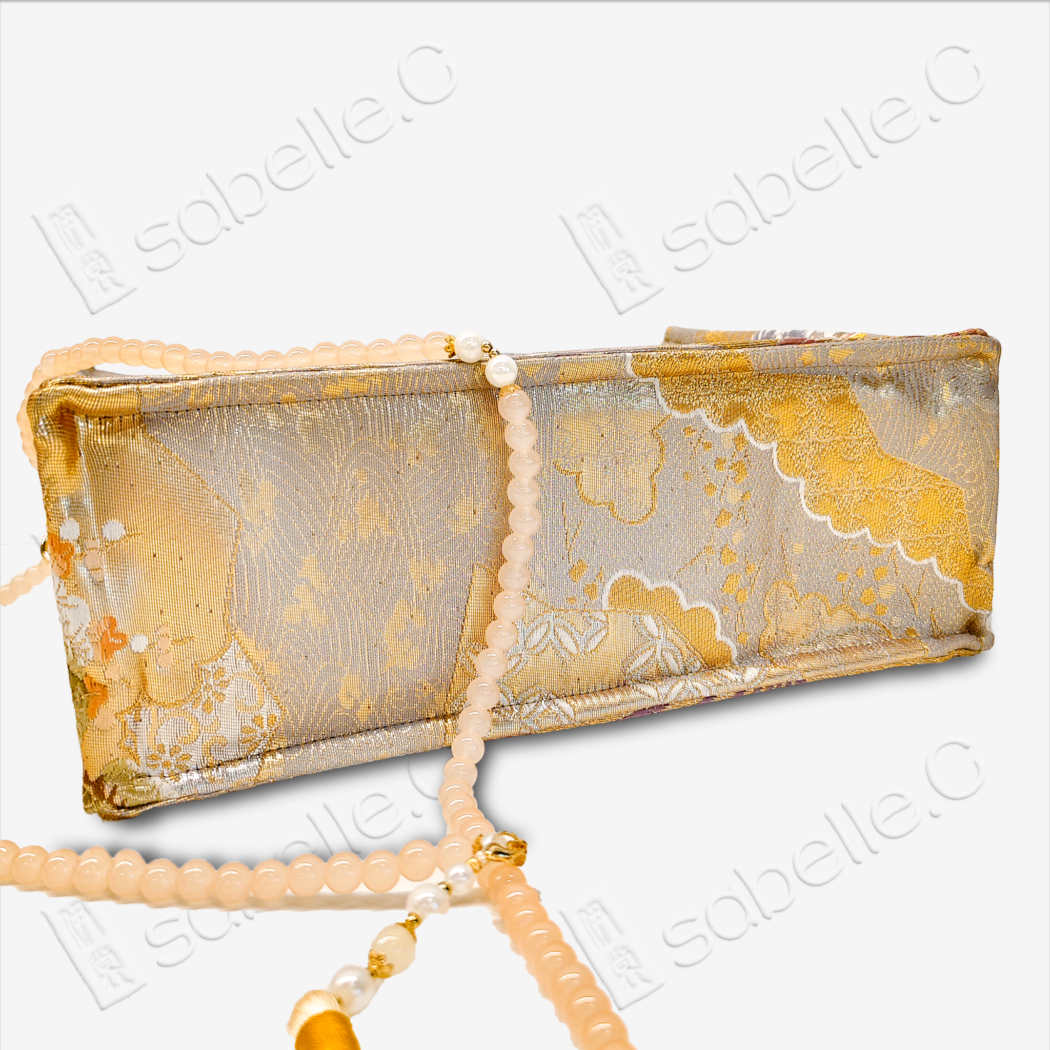 Fan-Pattern Tang Brocade Tote Bag