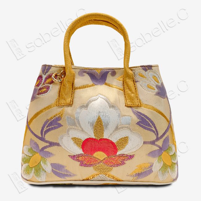 Peony Gilded Tang BrocadeTote - 「丹華鎏金」重瓣牡丹唐錦托特包