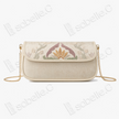 Embroidered Kesi Leather Chain Bag