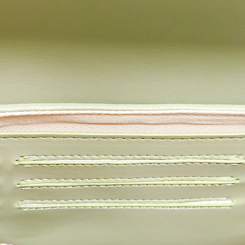 Genuine Cowhide Clutch with Kesi Weave