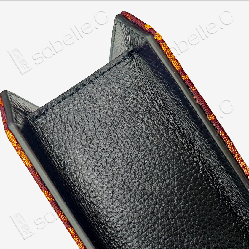 Chinese Tang Brocade Cowhide Handbag