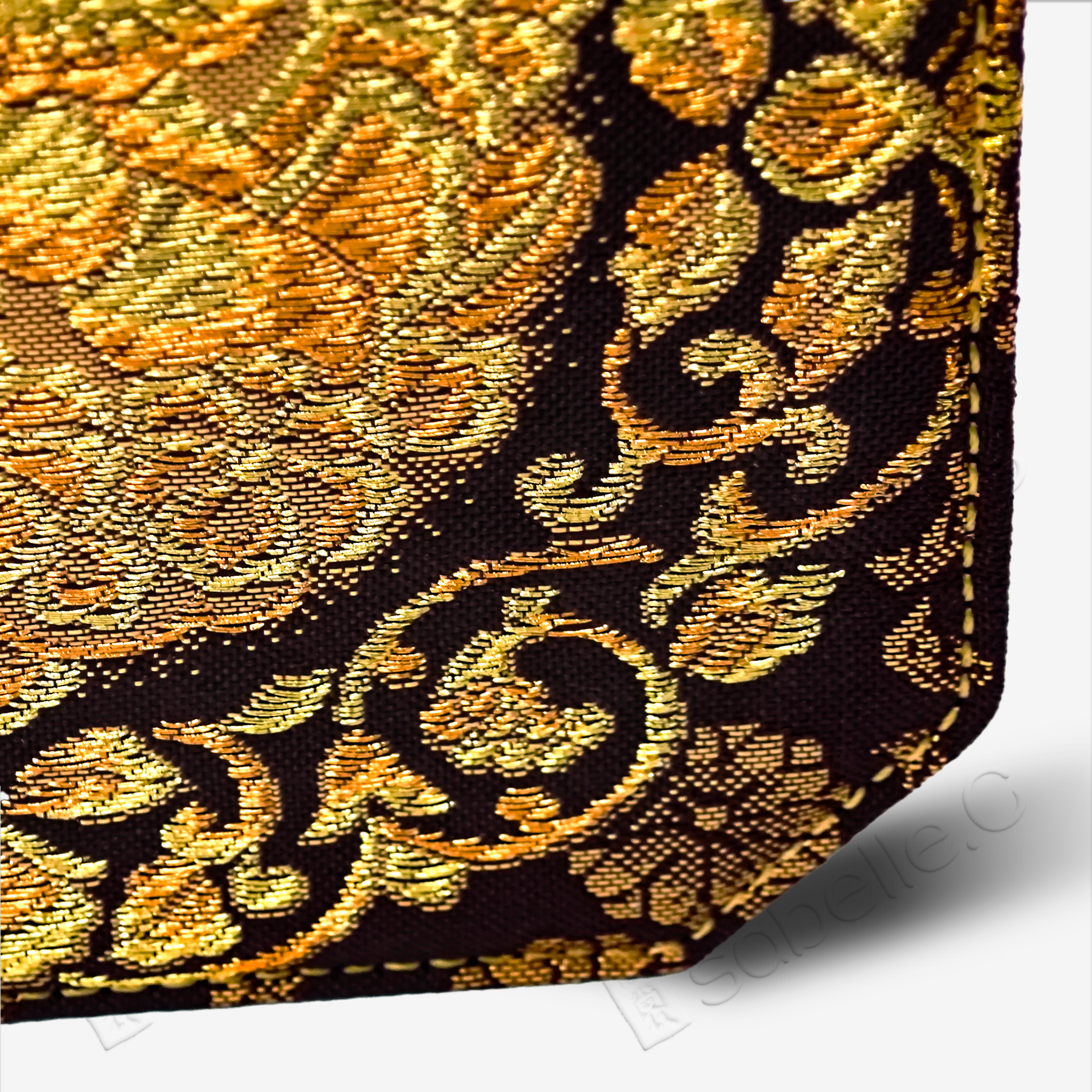 Chinese Tang Brocade Cowhide Handbag