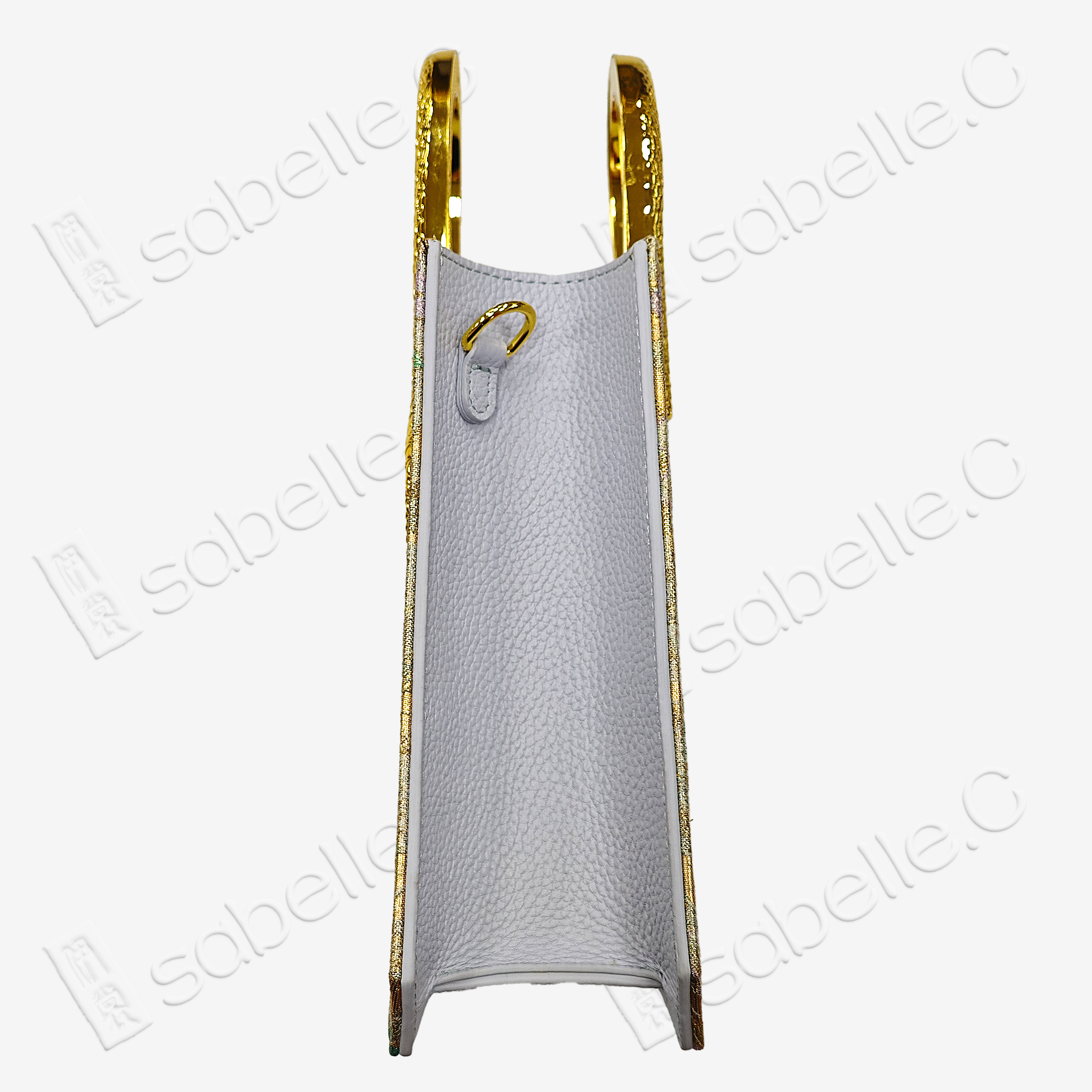 Chinese Tang Brocade Cowhide Handbag