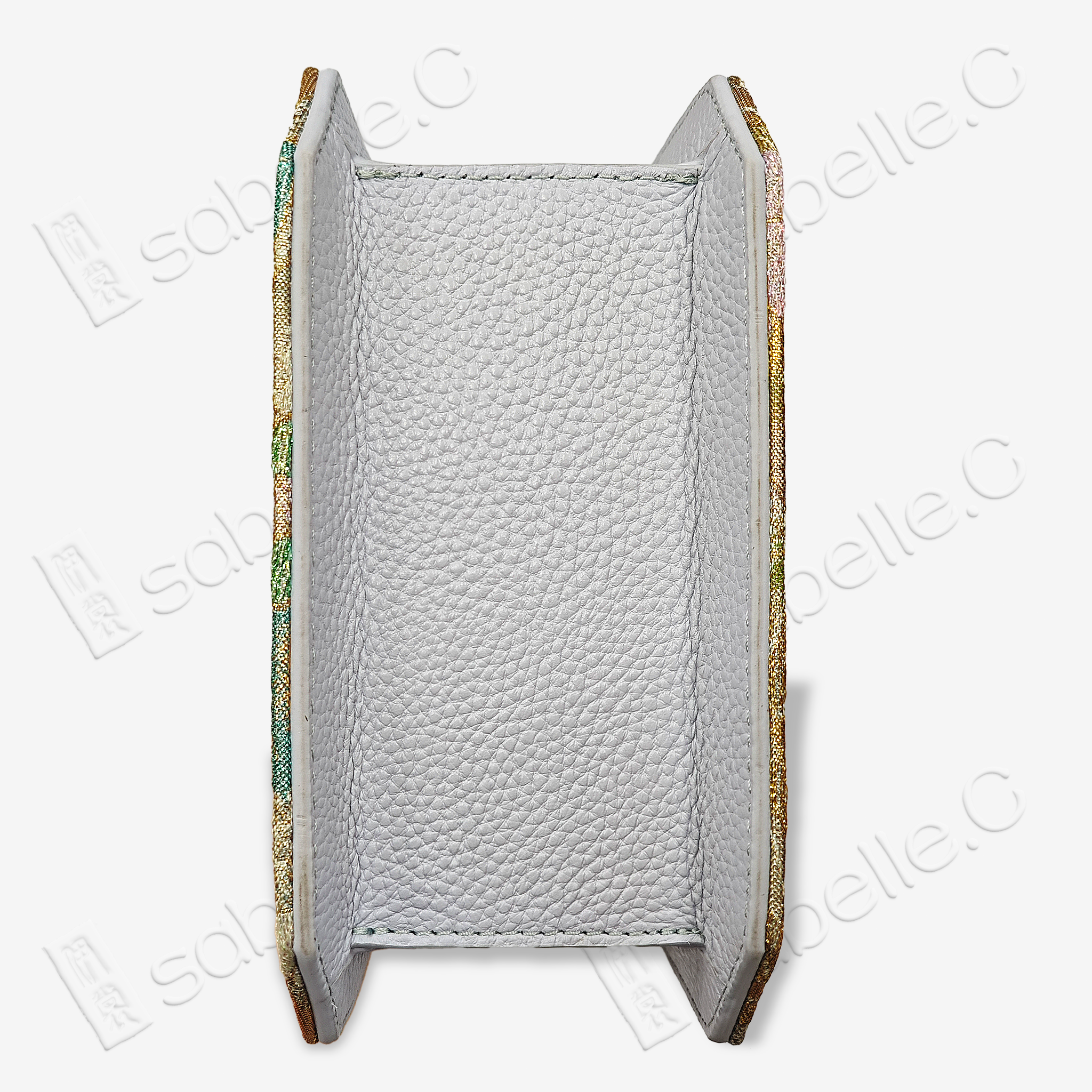 Chinese Tang Brocade Cowhide Handbag