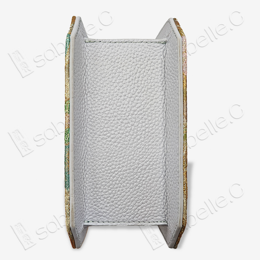 Chinese Tang Brocade Cowhide Handbag