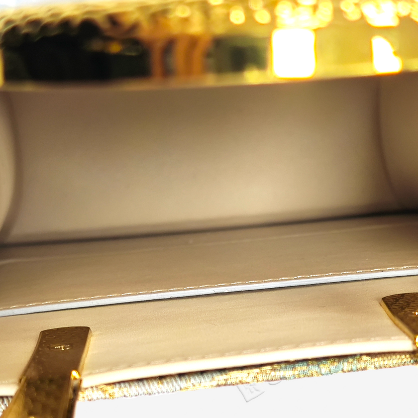 Chinese Tang Brocade Cowhide Handbag