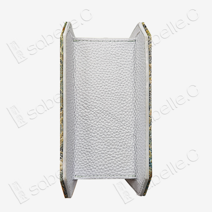 Chinese Tang Brocade Cowhide Handbag