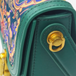 「Emerging from the East」 Song Brocade Lambskin Trapezoid Handbag - 五星出東方利中國｜宋錦小羊皮梯形手提包