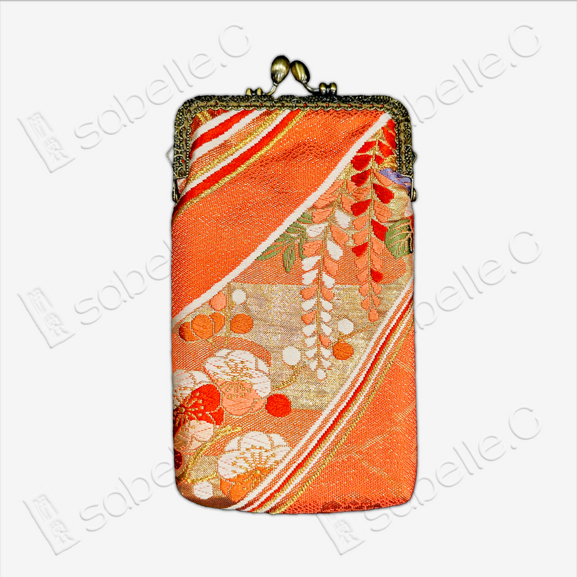 Tang Brocade Gamaguchi Clasp Pouch
