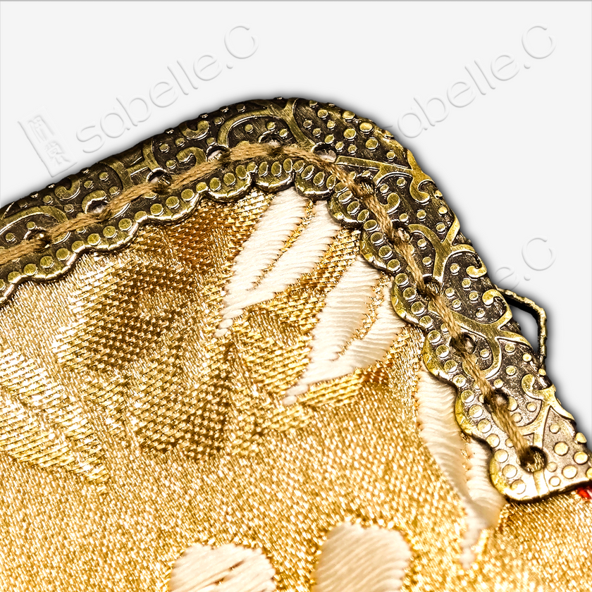 Tang Brocade Gamaguchi Clasp Pouch