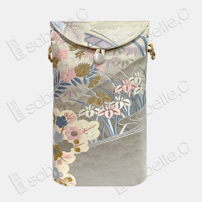 Riverside Orchid Tang Brocade Pouch -「汀蘭」唐錦斜挎包