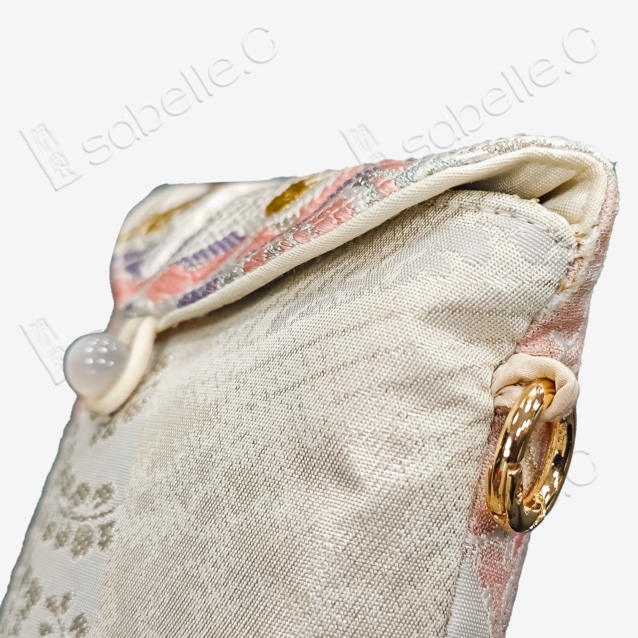 Pastel Phoenix Tang Brocade Pouch -「霞綺鸞紋」唐錦斜挎包