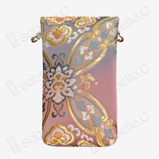 Lotus Tang Brocade Pouch -「鎏金寶相纏枝」唐錦斜挎包