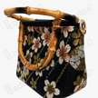 Tang‑Brocade Bamboo‑Handle Handbag - 唐錦竹節手柄包