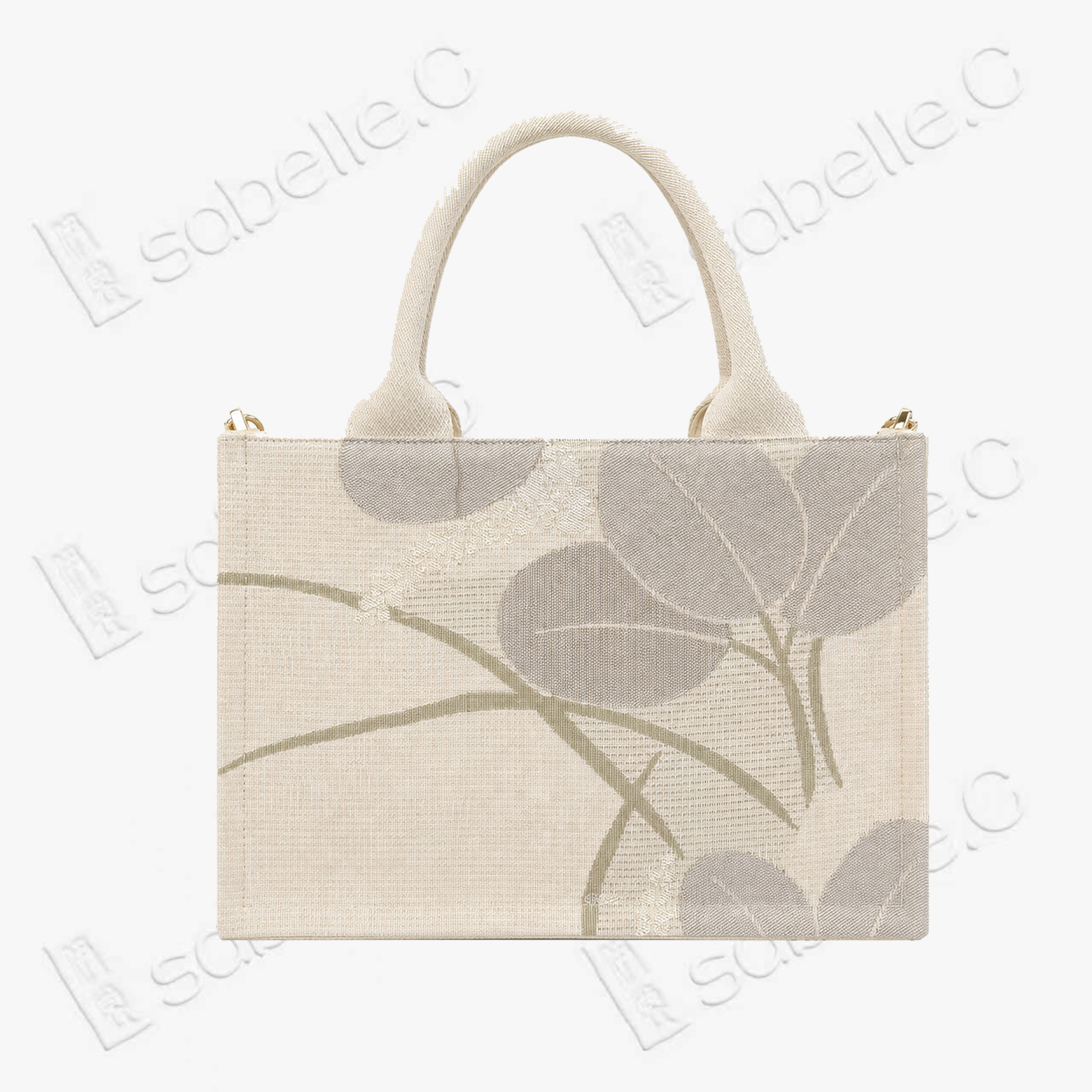 Kesi Floral‑Leaf Tote Bag - 緙絲手提包