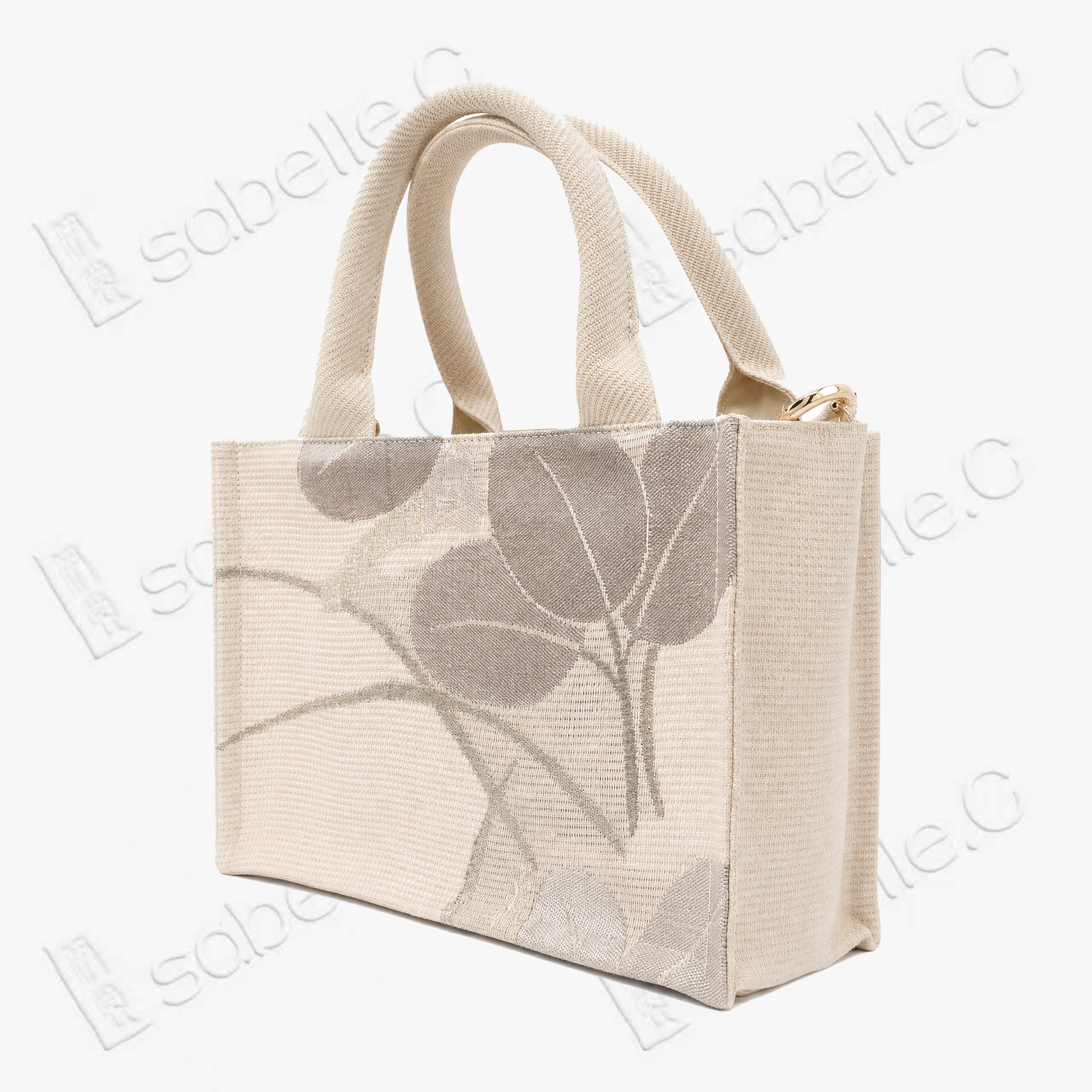 Kesi Floral‑Leaf Tote Bag - 緙絲手提包