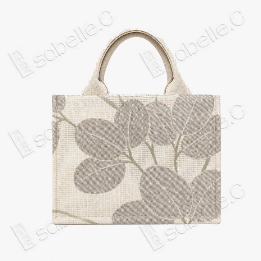 Kesi Floral‑Leaf Tote Bag - 緙絲手提包