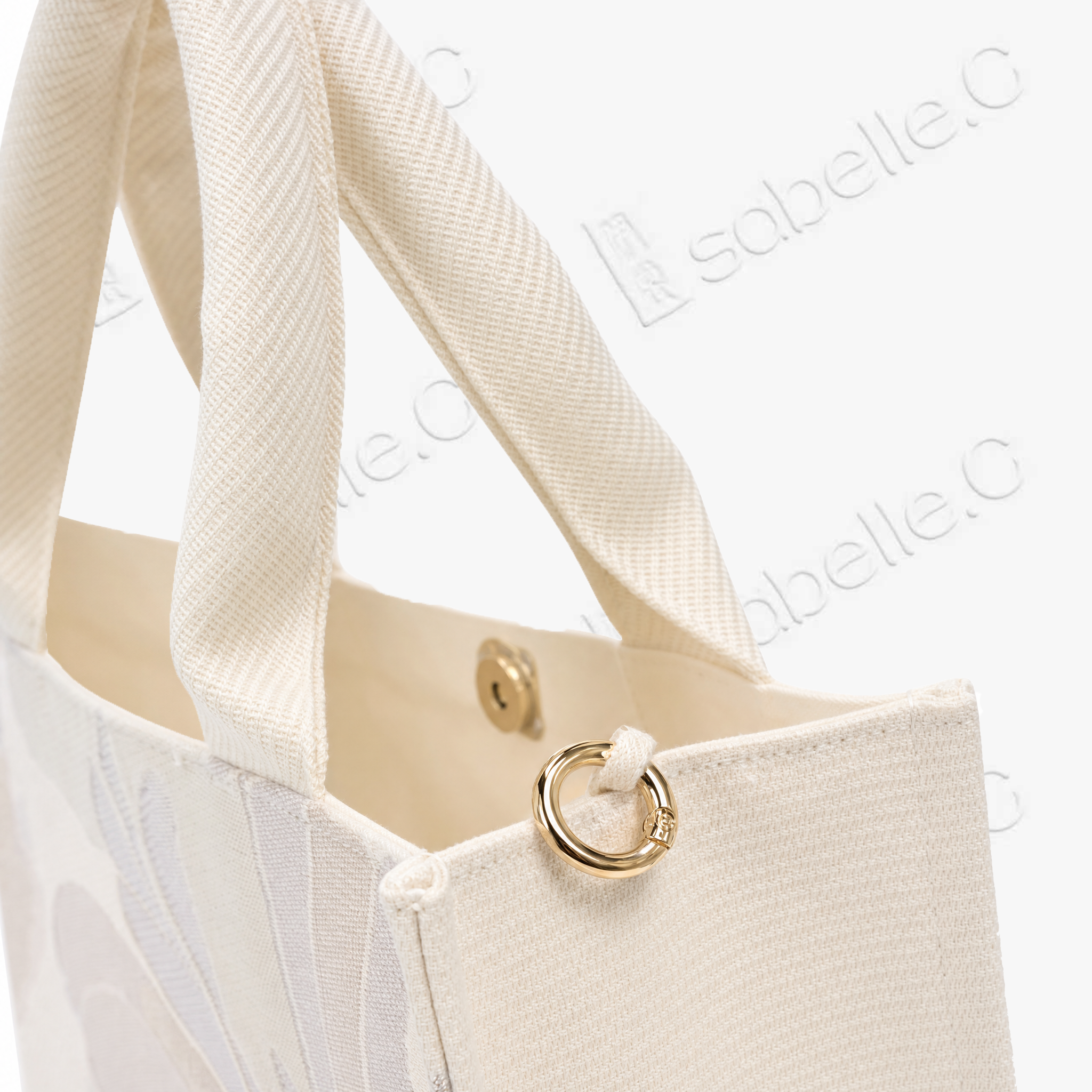 Kesi Floral‑Leaf Tote Bag - 緙絲手提包