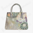 Silver Fan Peony Tang Brocade Tote - 「銀扇松華」唐錦托特包