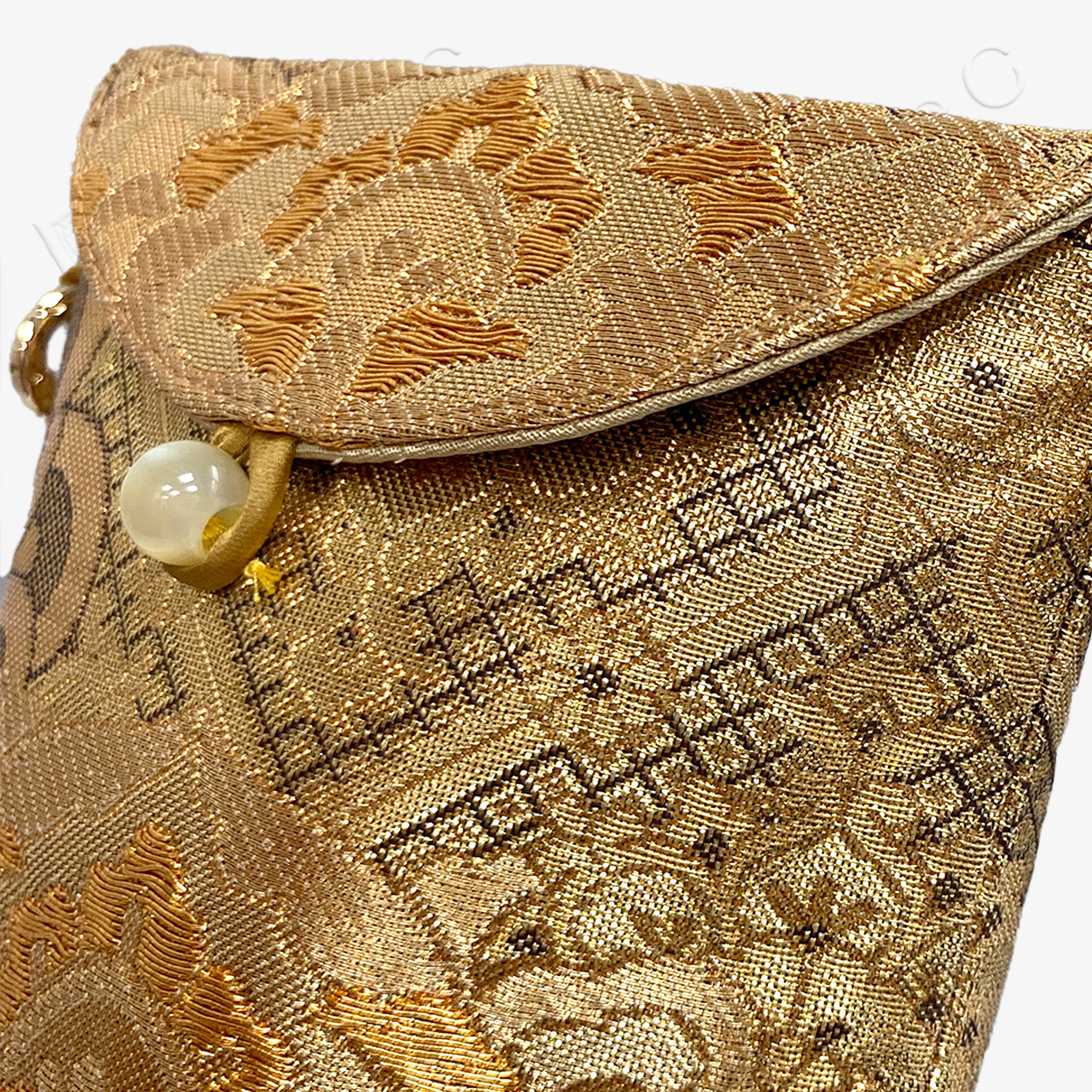 Imperial All-Gold Tang Pouch - 「金鸞」唐錦斜挎包