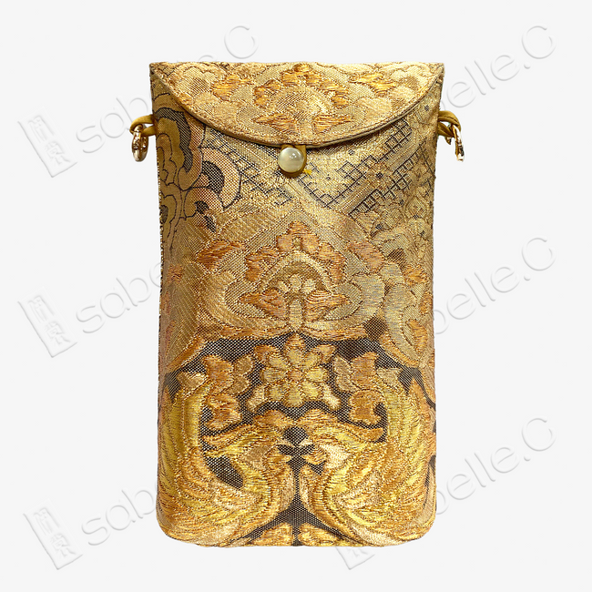 Imperial All-Gold Tang Pouch - 「金鸞」唐錦斜挎包