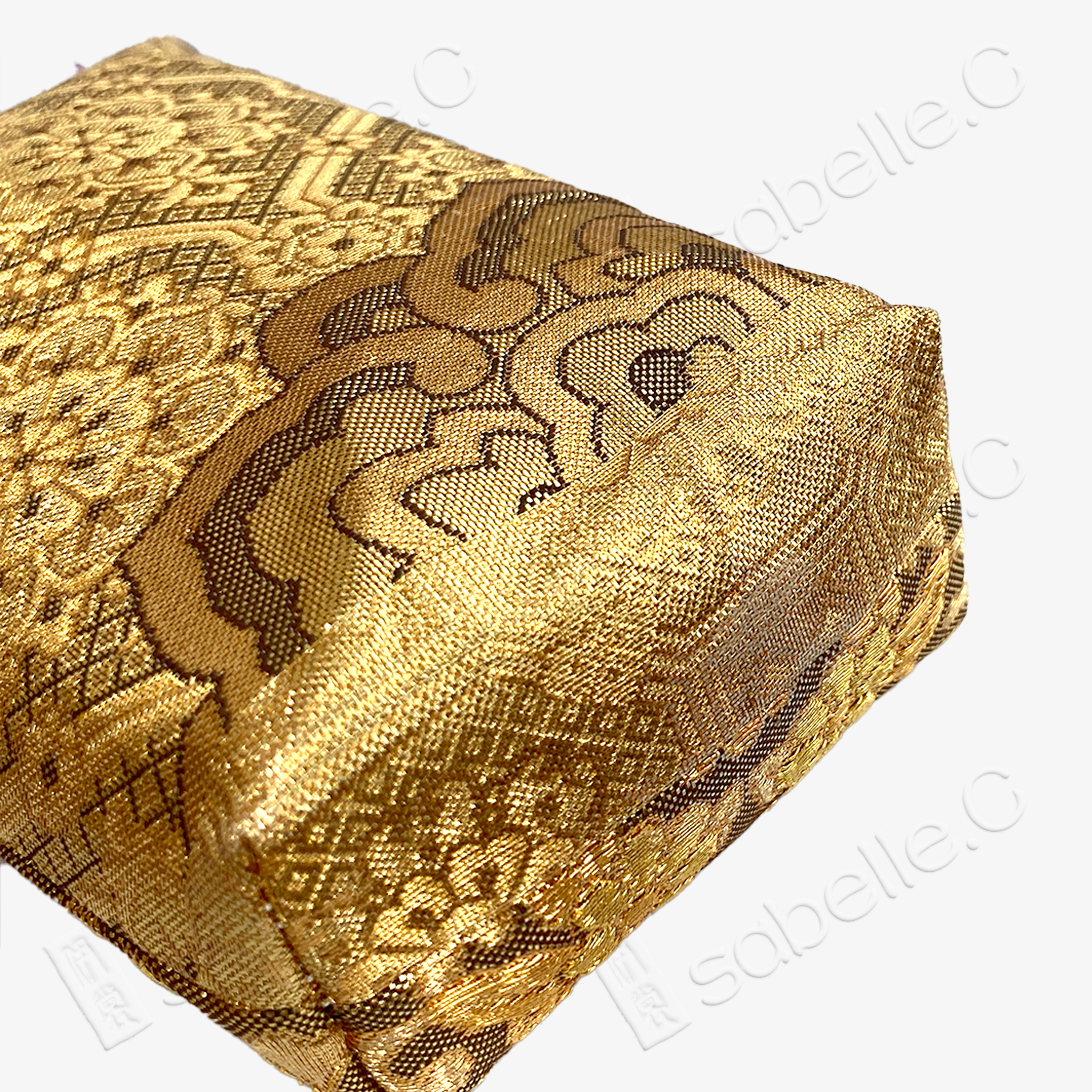 Imperial All-Gold Tang Pouch - 「金鸞」唐錦斜挎包