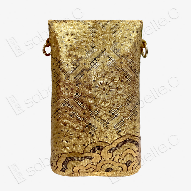 Imperial All-Gold Tang Pouch - 「金鸞」唐錦斜挎包