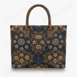 Indigo Rose Large Tang Brocade Tote - 「青黛金薔」唐錦通勤托特包