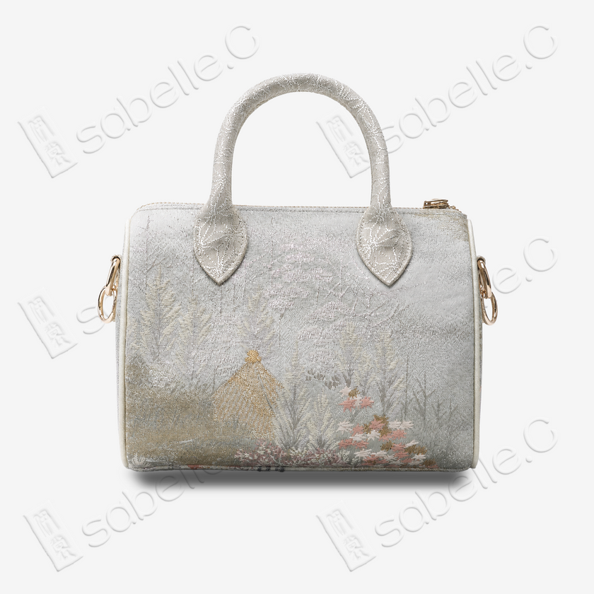 Kesi Landscape Boston Handbag - 緙絲手提包