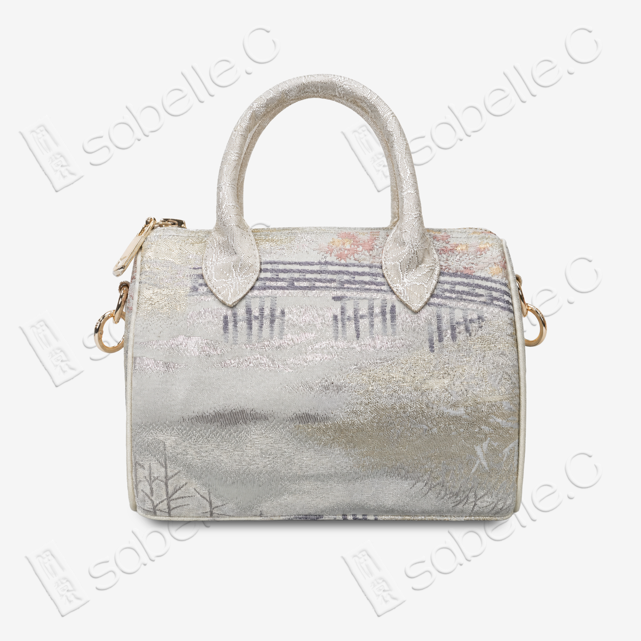 Kesi Landscape Boston Handbag - 緙絲手提包