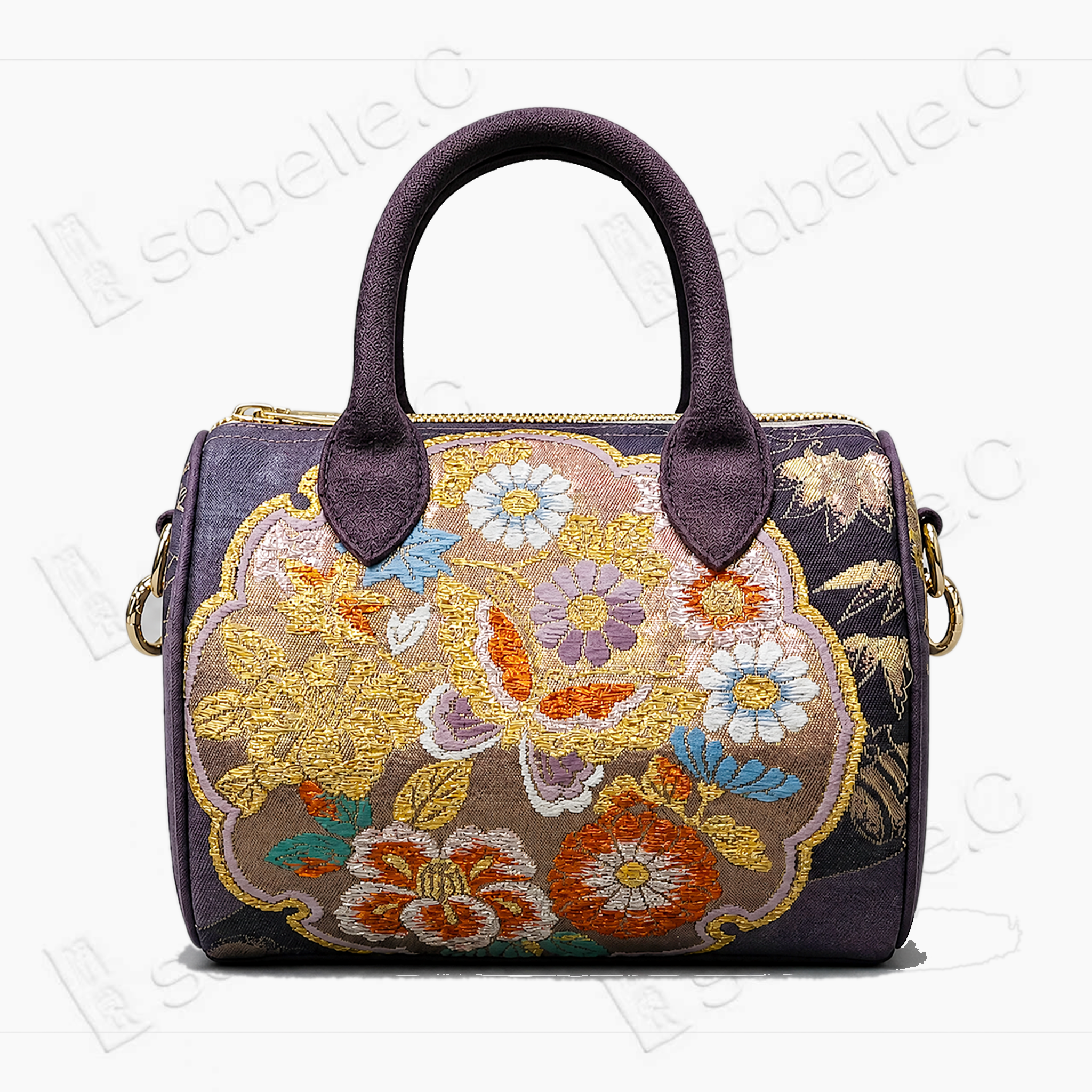 Kesi Landscape Boston Handbag - 緙絲手提包