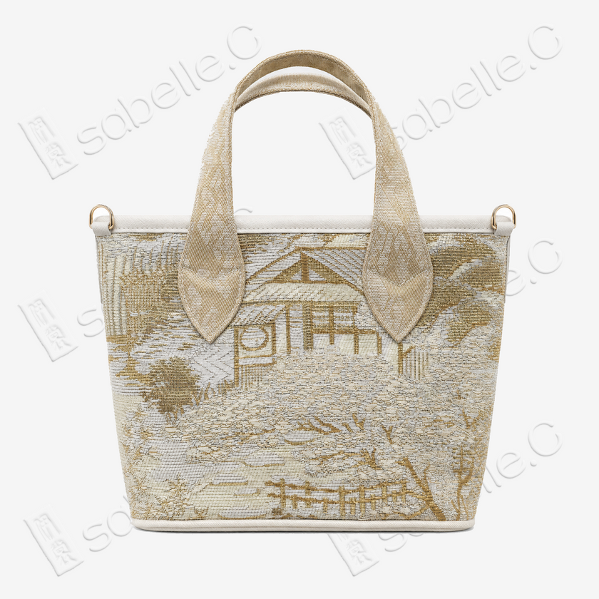 Kesi‑Tapestry Landscape Mini Tote Bag - 緙絲山水托特包