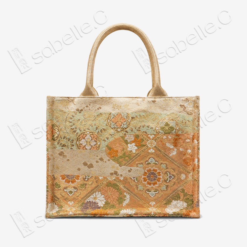 Kesi‑Tapestry Floral Tote Bag - 緙絲花卉托特包
