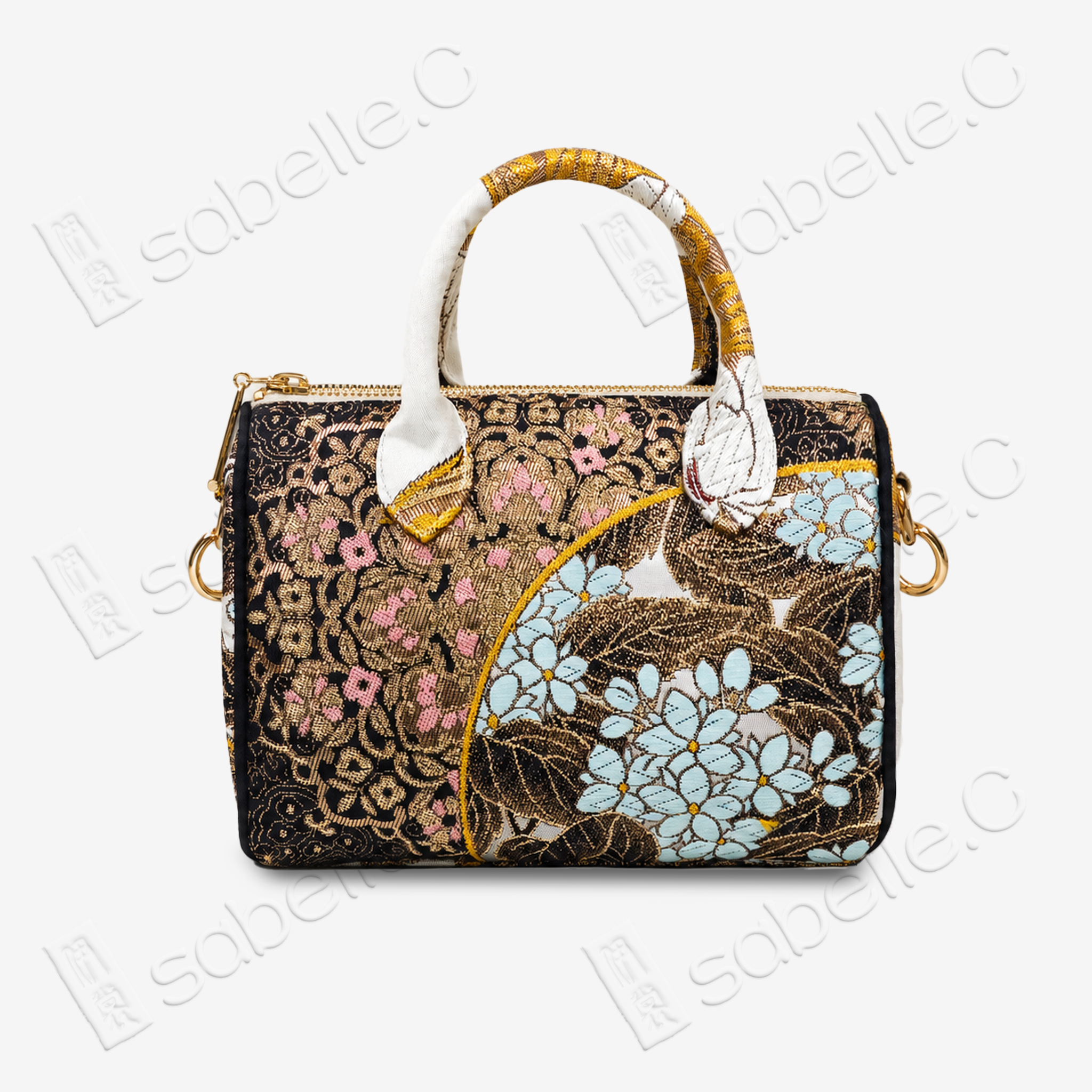 Kesi Landscape Boston Handbag - 緙絲手提包