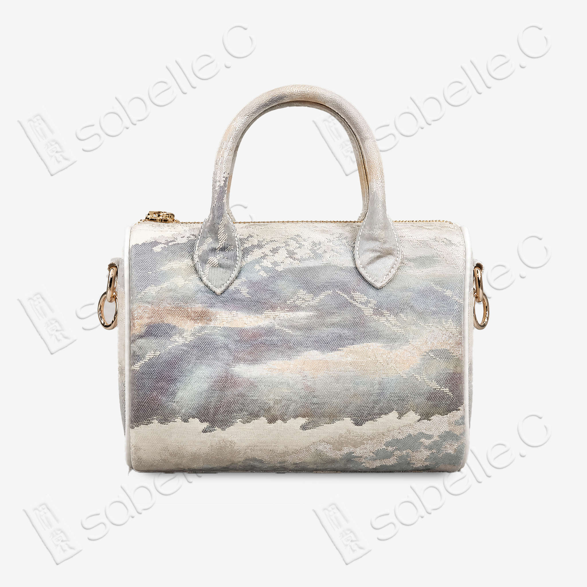 Kesi Landscape Boston Handbag - 緙絲手提包