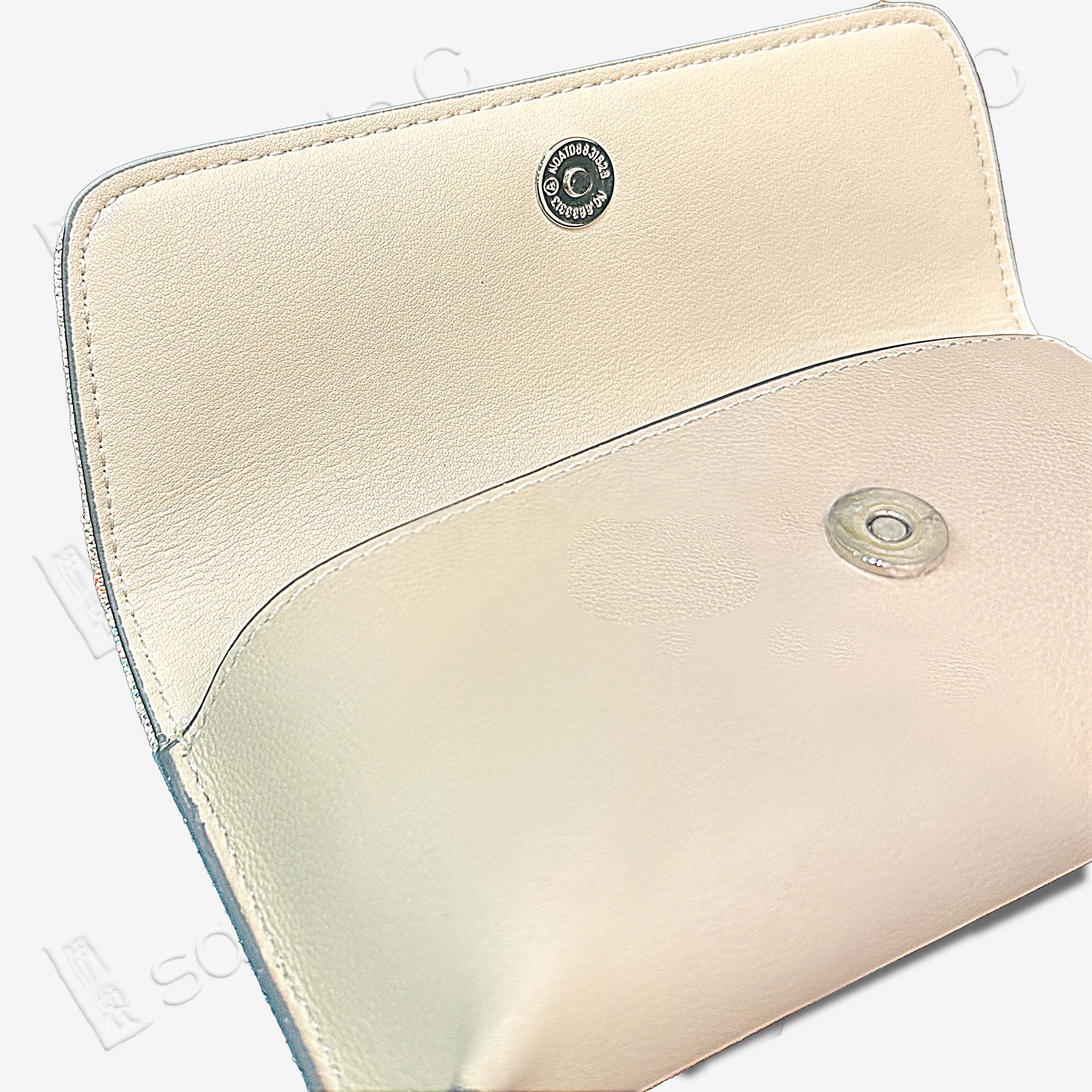 Kesi Silk & Cowhide Clutch Bag