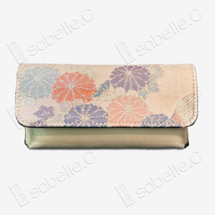 Kesi Silk & Cowhide Clutch Bag