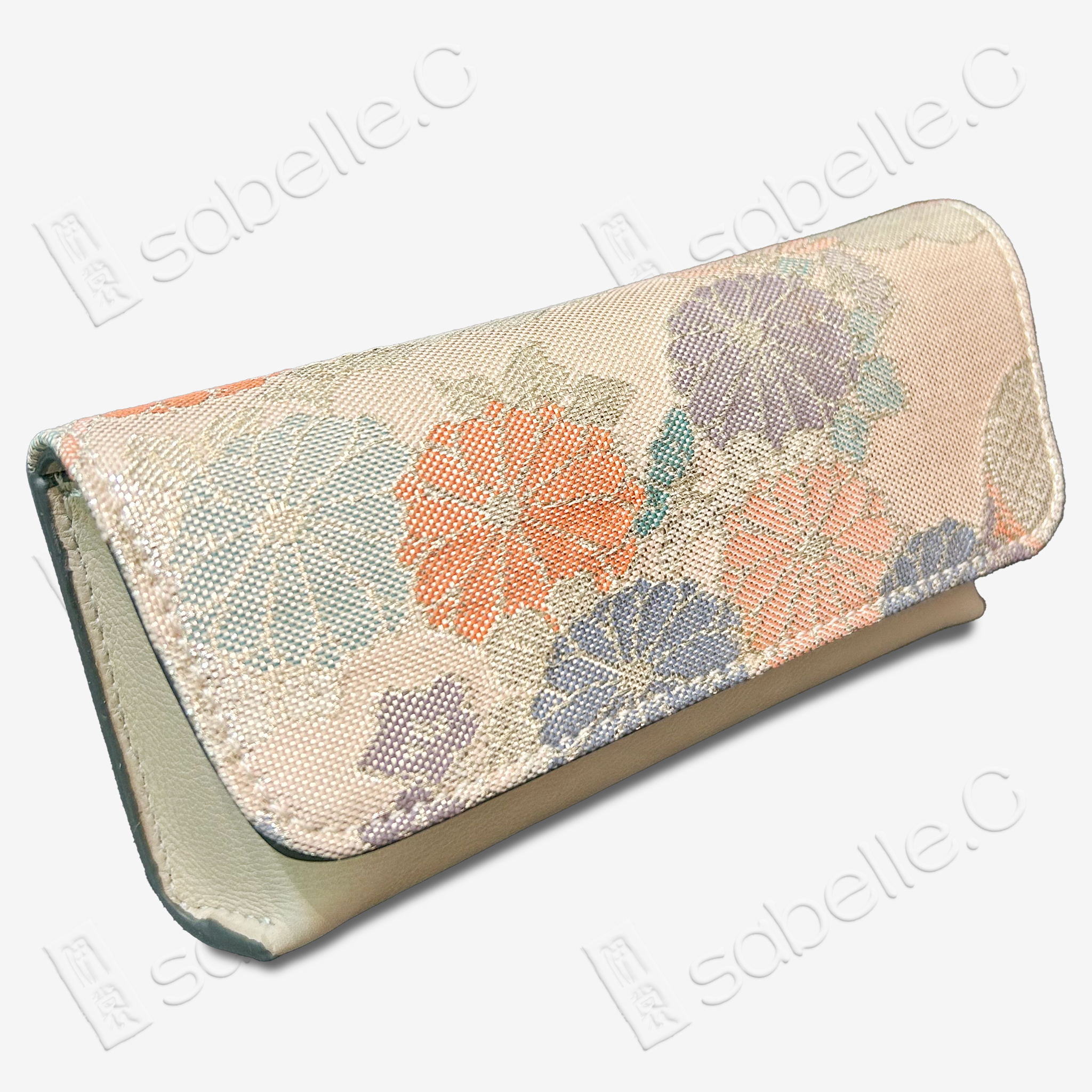 Kesi Silk & Cowhide Clutch Bag