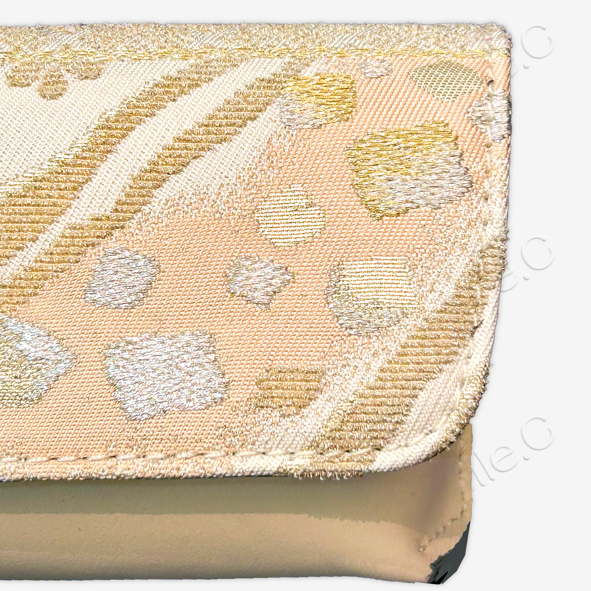 Kesi Silk & Cowhide Clutch Bag