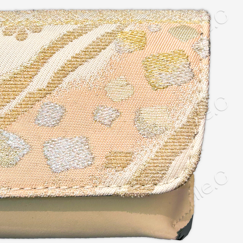 Kesi Silk & Cowhide Clutch Bag